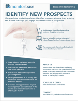 MonitorBase Predictive Marketing Flyer